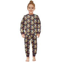 Load image into Gallery viewer, Little Girls&#39; Crew Neck Long Pajama Set
