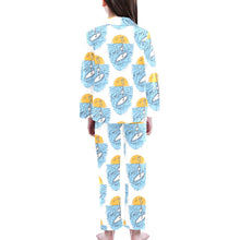 Load image into Gallery viewer, Big Girls&#39; V-Neck Long Pajama Set
