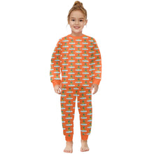 Load image into Gallery viewer, Little Girls&#39; Crew Neck Long Pajama Set
