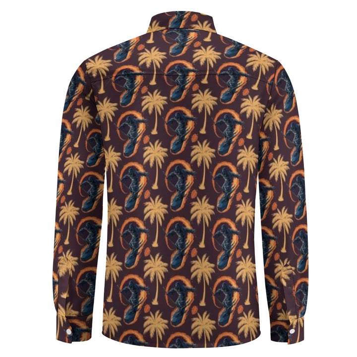 Casual One Pocket Long Sleeve Shirt