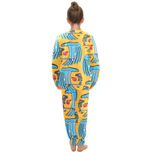 Load image into Gallery viewer, Big Girls&#39; Crew Neck Long Pajama Set
