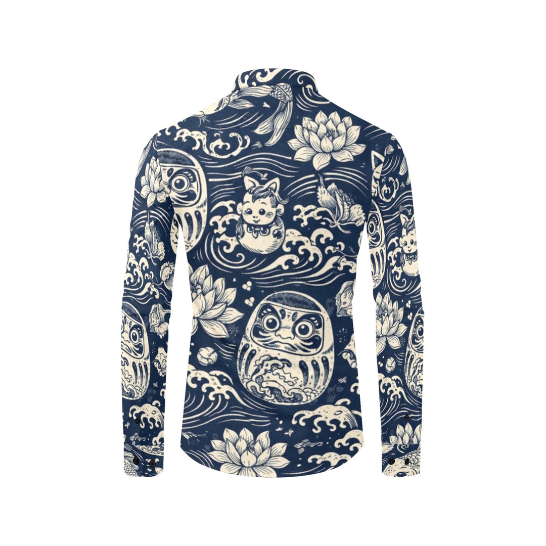 Men's All Over Print Long Sleeve Shirt(Without Pocket)(T61)