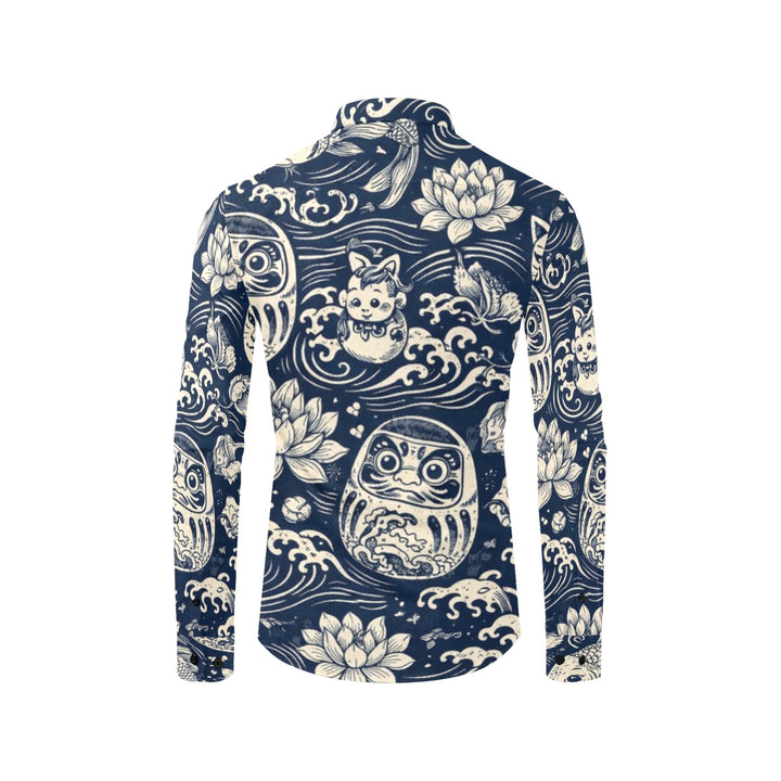 Men's All Over Print Long Sleeve Shirt(Without Pocket)(T61)