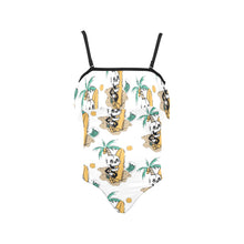 Load image into Gallery viewer, Kids&#39; Spaghetti Strap Ruffle Swimsuit
