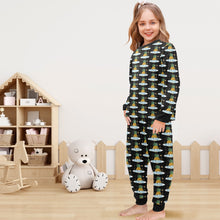 Load image into Gallery viewer, Little Girls&#39; Crew Neck Long Pajama Set
