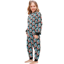 Load image into Gallery viewer, Little Girls&#39; Crew Neck Long Pajama Set
