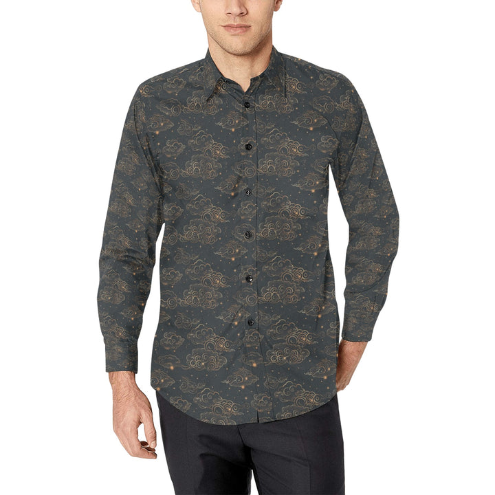 Men's All Over Print Long Sleeve Shirt(Without Pocket)(T61)