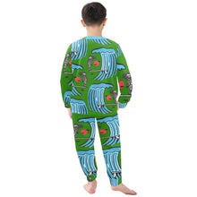 Load image into Gallery viewer, Little Boys&#39; Crew Neck Long Pajama Set
