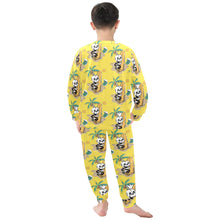 Load image into Gallery viewer, Little Boys&#39; Crew Neck Long Pajama Set
