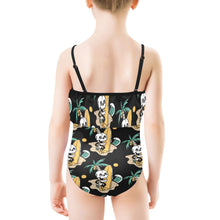 Load image into Gallery viewer, Kids&#39; Spaghetti Strap Ruffle Swimsuit
