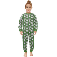 Load image into Gallery viewer, Little Girls&#39; Crew Neck Long Pajama Set
