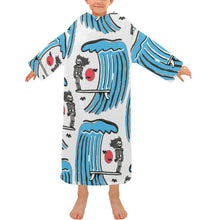 Load image into Gallery viewer, Blanket Robe with Sleeves for Kids
