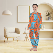 Load image into Gallery viewer, Big Boys&#39; Crew Neck Long Pajama Set
