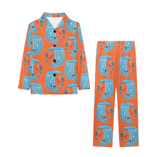 Load image into Gallery viewer, Big Girls&#39; V-Neck Long Pajama Set
