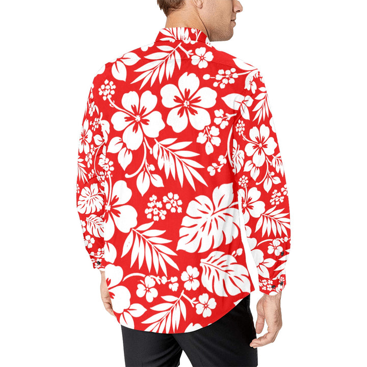 Men's All Over Print Long Sleeve Shirt(Without Pocket)(T61)