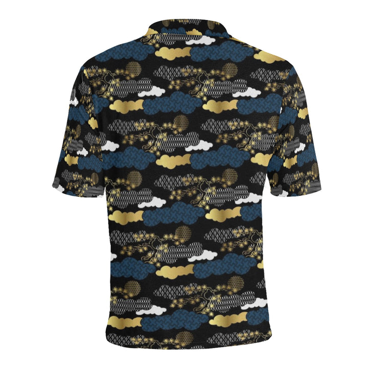 Men's All Over Print Polo Shirt (T55)