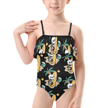 Load image into Gallery viewer, Kids&#39; Spaghetti Strap Ruffle Swimsuit
