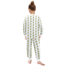 Load image into Gallery viewer, Little Girls&#39; Crew Neck Long Pajama Set
