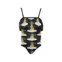 Load image into Gallery viewer, Kids&#39; Spaghetti Strap Ruffle Swimsuit
