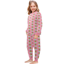 Load image into Gallery viewer, Little Girls&#39; Crew Neck Long Pajama Set
