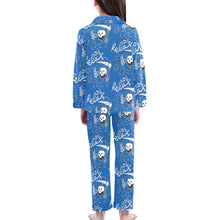 Load image into Gallery viewer, Big Girls&#39; V-Neck Long Pajama Set
