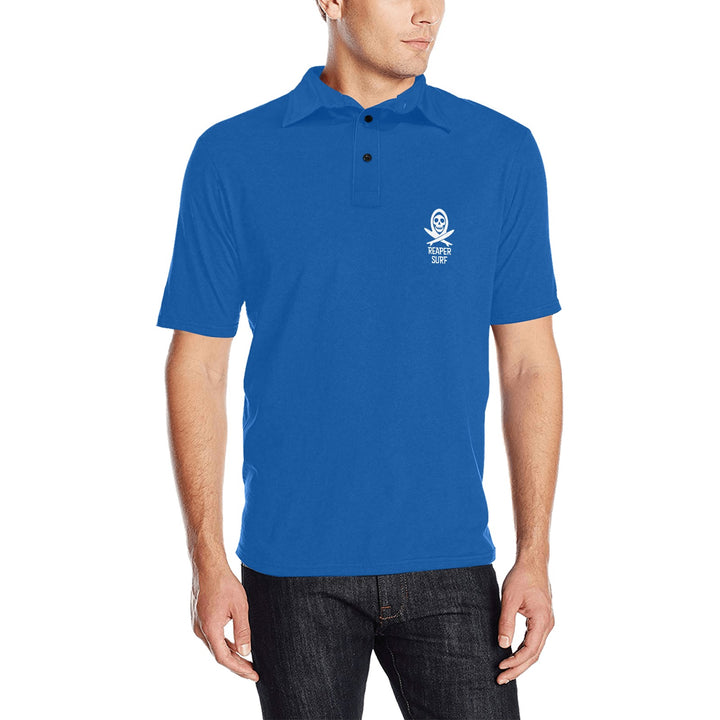 Men's All Over Print Polo Shirt (T55)