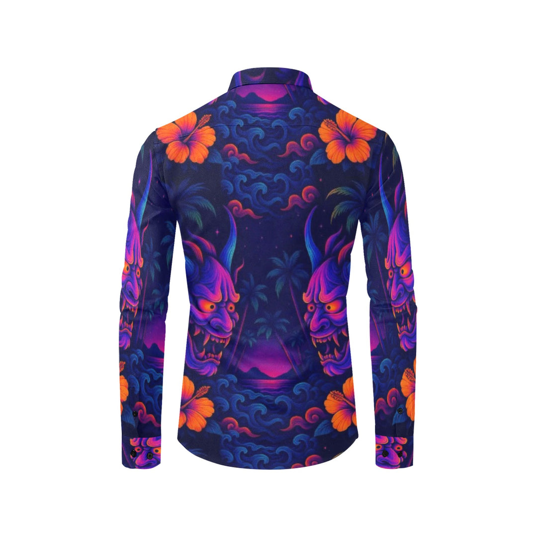 Men's All Over Print Long Sleeve Shirt(Without Pocket)(T61)