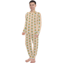 Load image into Gallery viewer, Big Boys&#39; Crew Neck Long Pajama Set
