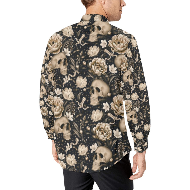 Men's All Over Print Long Sleeve Shirt(Without Pocket)(T61)