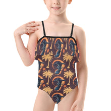 Load image into Gallery viewer, Kids&#39; Spaghetti Strap Ruffle Swimsuit
