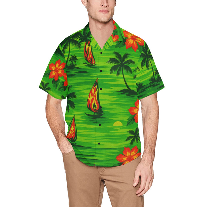 Hawaiian Shirt with Chest Pocket