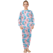 Load image into Gallery viewer, Big Girls&#39; Crew Neck Long Pajama Set
