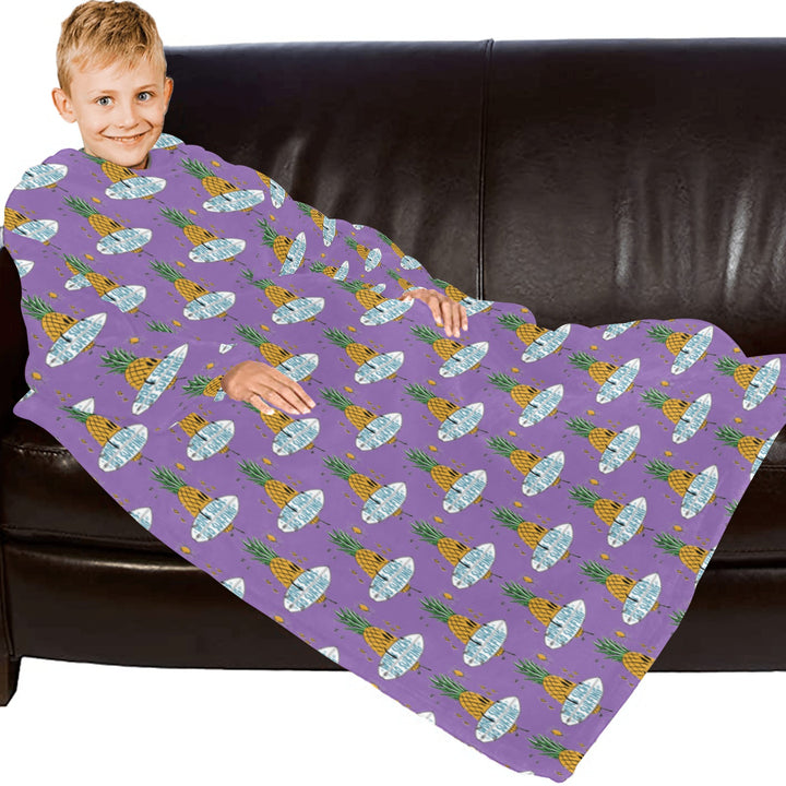 Blanket Robe with Sleeves for Kids