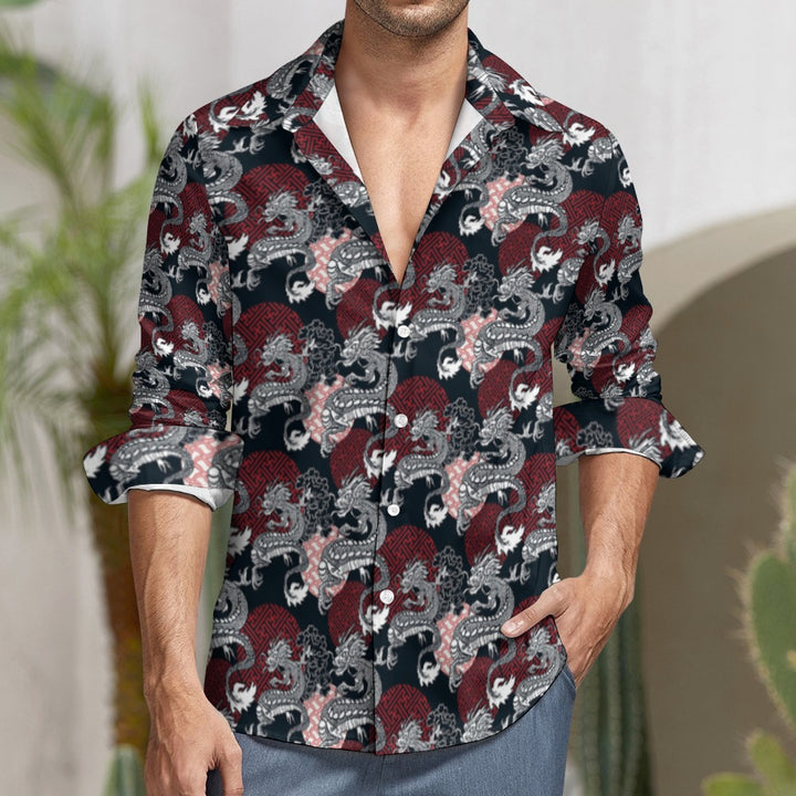 Casual One Pocket Long Sleeve Shirt