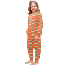 Load image into Gallery viewer, Little Girls&#39; Crew Neck Long Pajama Set
