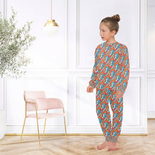 Load image into Gallery viewer, Big Girls&#39; Crew Neck Long Pajama Set
