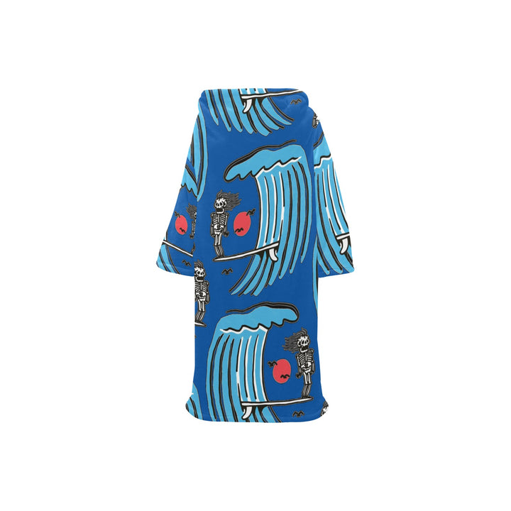 Blanket Robe with Sleeves for Kids