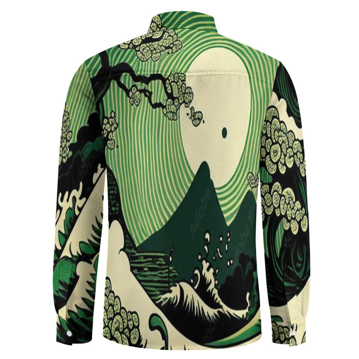 Casual One Pocket Long Sleeve Shirt