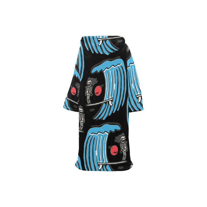 Blanket Robe with Sleeves for Kids