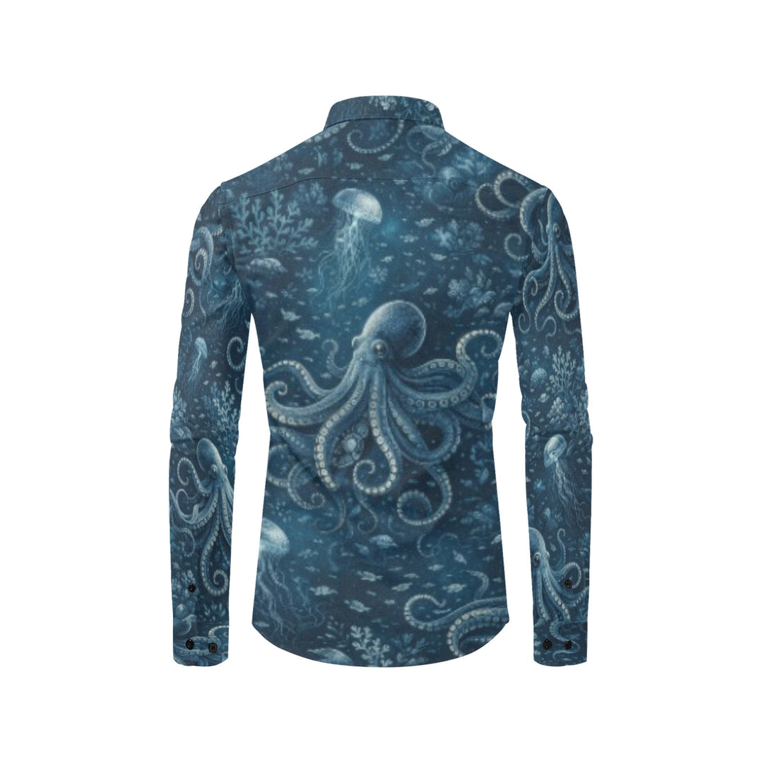 Men's All Over Print Long Sleeve Shirt(Without Pocket)(T61)