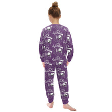 Load image into Gallery viewer, Little Girls&#39; Crew Neck Long Pajama Set
