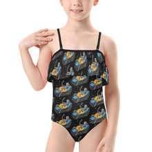 Load image into Gallery viewer, Kids&#39; Spaghetti Strap Ruffle Swimsuit
