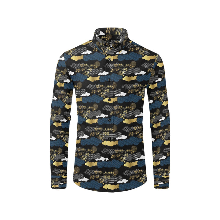 Men's All Over Print Long Sleeve Shirt(Without Pocket)(T61)