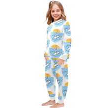 Load image into Gallery viewer, Little Girls&#39; Crew Neck Long Pajama Set
