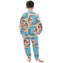 Load image into Gallery viewer, Little Boys&#39; Crew Neck Long Pajama Set
