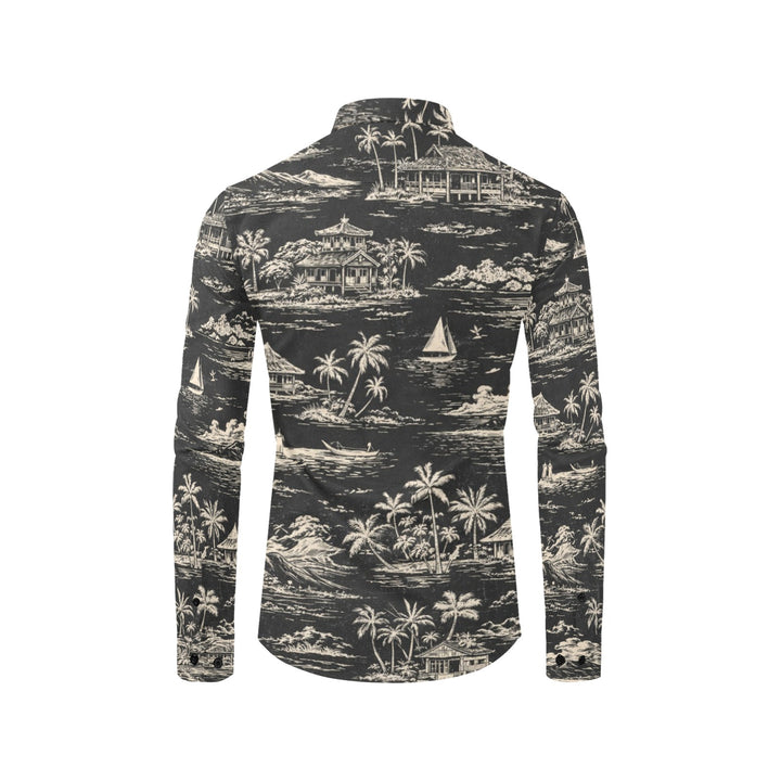 Men's All Over Print Long Sleeve Shirt(Without Pocket)(T61)