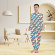 Load image into Gallery viewer, Big Boys&#39; Crew Neck Long Pajama Set
