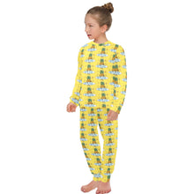 Load image into Gallery viewer, Big Girls&#39; Crew Neck Long Pajama Set
