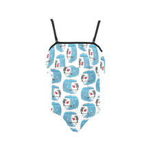 Load image into Gallery viewer, Kids&#39; Spaghetti Strap Ruffle Swimsuit
