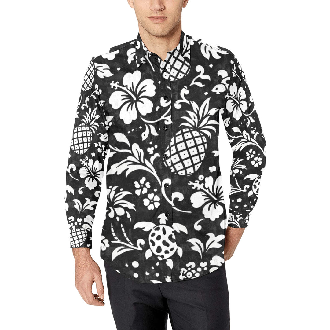 Men's All Over Print Long Sleeve Shirt(Without Pocket)(T61)